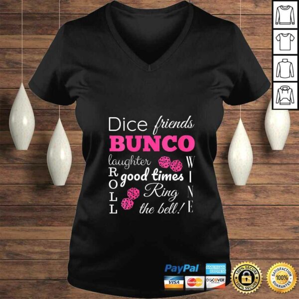 Womens Bunco Dice Good Times Gift Top