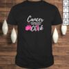 Womens Cancer Messed With The Wrong Chick Awareness Fighter Girl TShirt