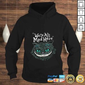 Womens Cheshire Alice Cat Were All Mad Here Wonderland VNeck TShirt 3 Womens Cheshire Alice Cat Were All Mad Here Wonderland VNeck TShirt 4