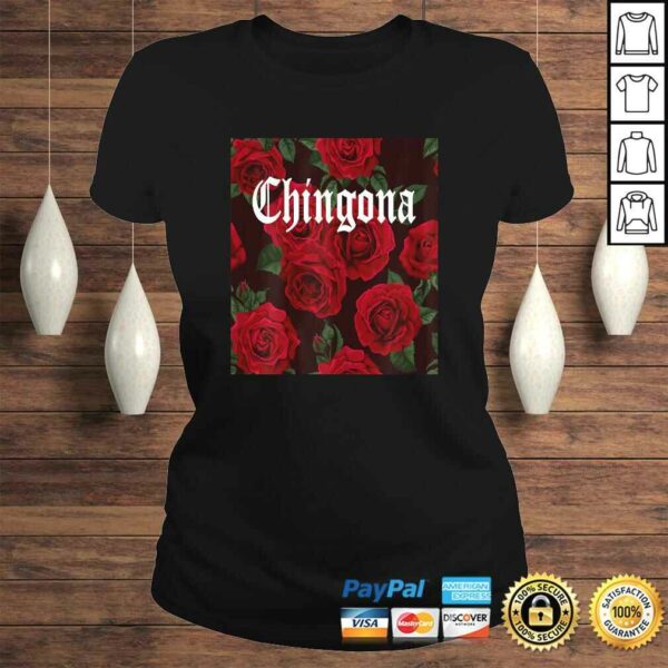 Womens Chingona Red Roses Women Shirt