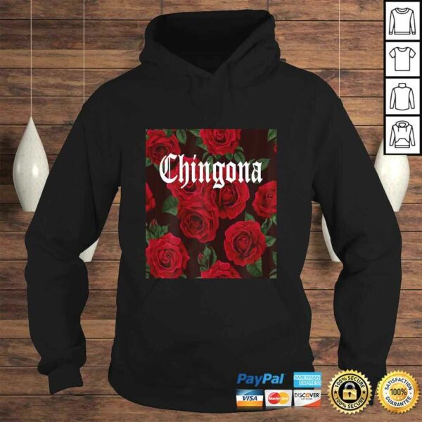 Womens Chingona Red Roses Women Shirt