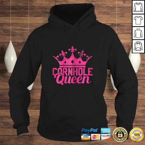 Womens Cornhole Queen Shirt – Corn Hole Shirt Funny Gift