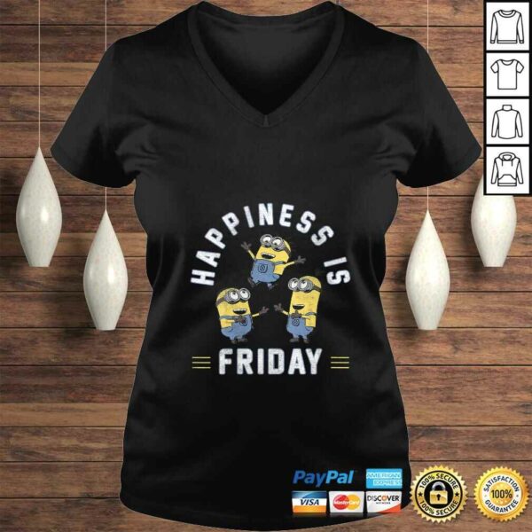 Womens Despicable Me Minions Happiness Is Friday Group ShoTShirt