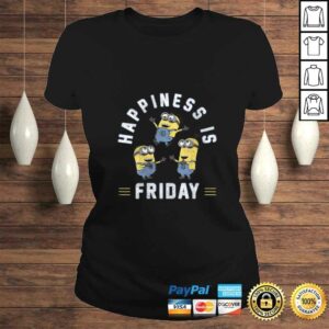 Womens Despicable Me Minions Happiness Is Friday Group ShoTShirt 2 Womens Despicable Me Minions Happiness Is Friday Group ShoTShirt 3
