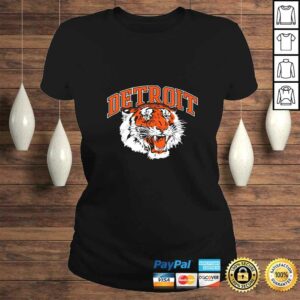 Womens Detroit Baseball Vintage Michigan Bengal Tiger Retro VNeck Shirt 2 Womens Detroit Baseball Vintage Michigan Bengal Tiger Retro VNeck Shirt 3
