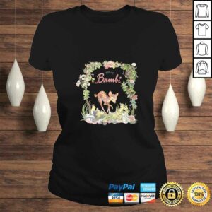 Womens Disney Bambi Floral PortraiTShirt 2 Womens Disney Bambi Floral PortraiTShirt 3
