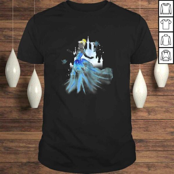 Womens Disney Cinderella Water Color Graphic Shirt