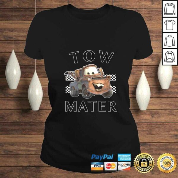 Womens Disney Pixar Cars Tow Mater Finish VNeck Gift Top