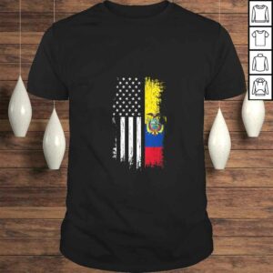 Womens Ecuadorian American Flag Shirt – Pride Ecuador USA Tee Shirt Womens Ecuadorian American Flag Shirt – Pride Ecuador USA Tee Shirt