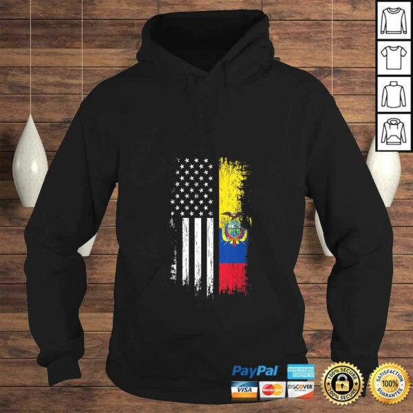 Womens Ecuadorian American Flag Shirt – Pride Ecuador USA Tee Shirt