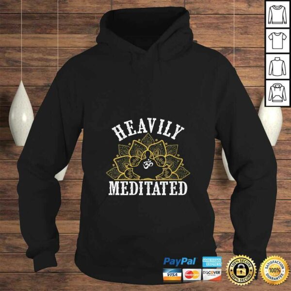 Womens Funny Heavily Meditated Meditation Yoga TShirt