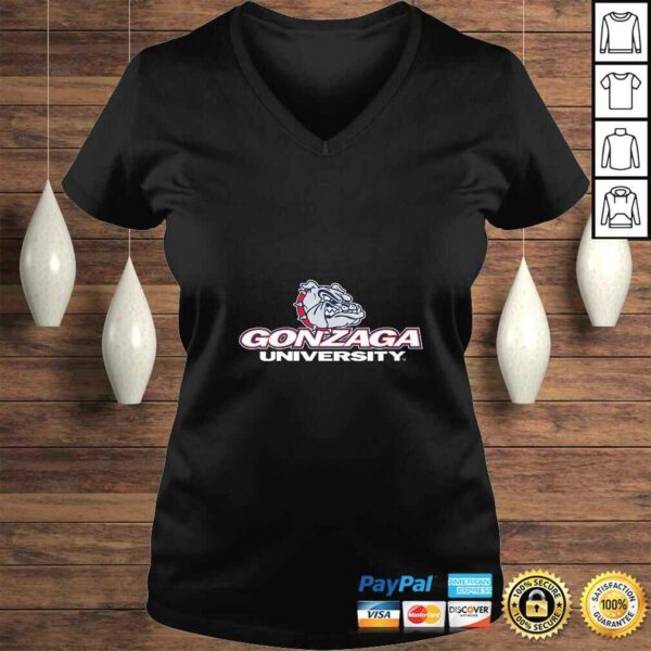 Womens Gonzaga University Bulldogs NCAA PPGON01 VNeck Shirt