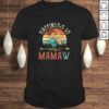 Womens Happiness is being a Mamaw Mother’s Day Gift Grandma V-Neck T-Shirt