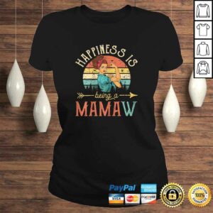 Womens Happiness is being a Mamaw Mother's Day Gift Grandma V-Neck T-Shirt 2 Womens Happiness is being a Mamaw Mothers Day Gift Grandma V Neck T Shirt 3