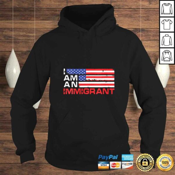 Womens I Am An Immigrant America USA T-shirt