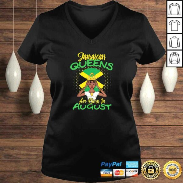 Womens Jamaican Queens Are Born In August Shirt