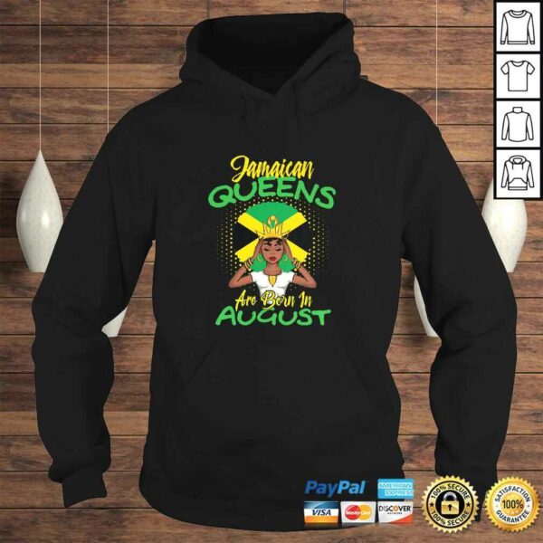 Womens Jamaican Queens Are Born In August Shirt