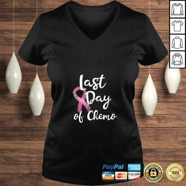 Womens Last Day Of Chemo Gift For Pink Breast Cancer Survivor Gift TShirt