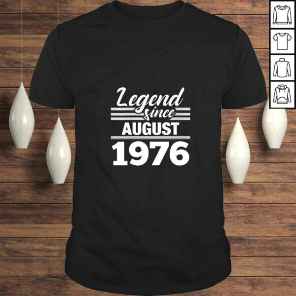 Womens Legend Since August 1976 – 44th Birthday 44 Year Old TShirt Gift