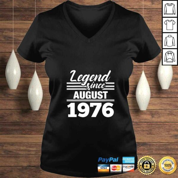 Womens Legend Since August 1976 – 44th Birthday 44 Year Old TShirt Gift