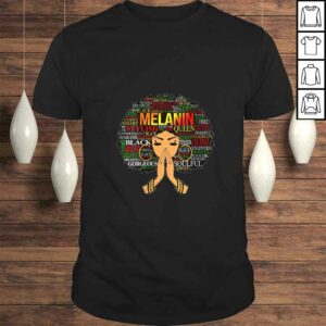 Womens Melanin Words Art Afro Natural Hair Black Woman Queen Gift TShirt Womens Melanin Words Art Afro Natural Hair Black Woman Queen Gift TShirt