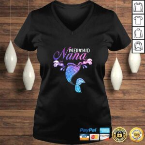 Womens Mermaid Nana Mermaid Birthday Party Mother's Day Gift Top 1 Womens Mermaid Nana Mermaid Birthday Party Mothers Day Gift Top 2