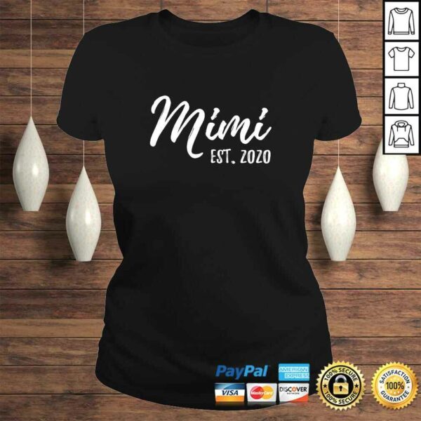 Womens Mimi Est. 2020 Gift For New Grandma, Granny, Nana, Gigi TShirt