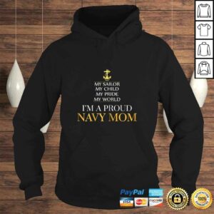 Womens My Sailor My Child My Pride My World Proud Navy Mom Tee T-Shirt 3 Womens My Sailor My Child My Pride My World Proud Navy Mom Tee T Shirt 4