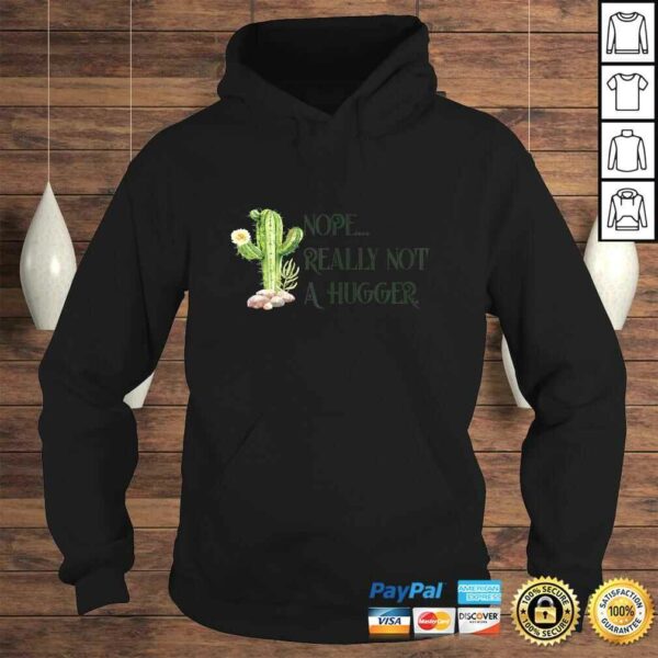 Womens Nope Really Not A Hugger Funny Hate Being Touched Shirt