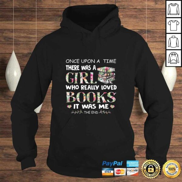 Womens Once Upon A Time A Girl Loved Books Idea Shirt