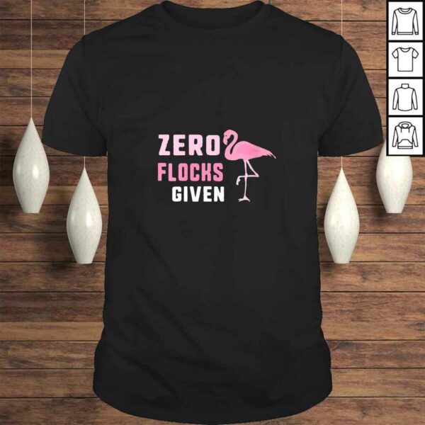 Womens Pink Flamingos Funny Summer Zero Flocks Given Beach V-Neck T-Shirt