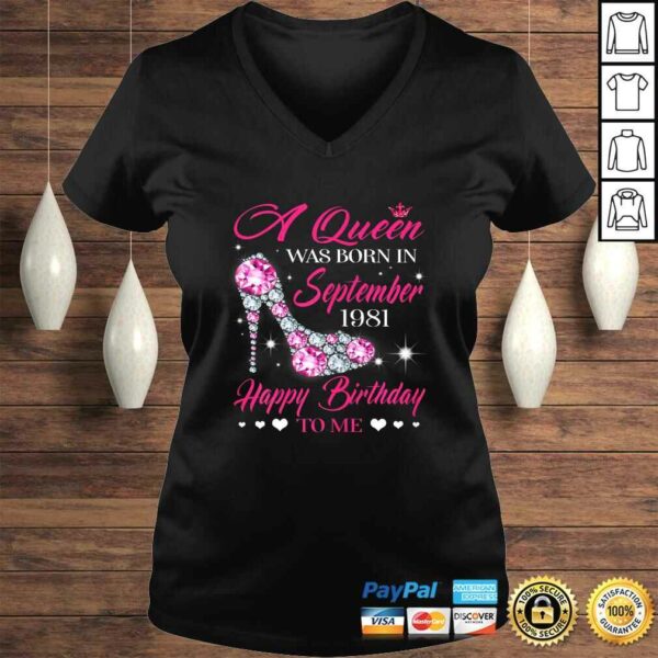 Womens Queens are born in September 1981 Shirt 38th Birthday Gift