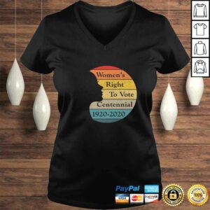 Women's Right To Vote Centennial 1920-2020 Retro Sunset Shirt 1 Womens Right To Vote Centennial 1920 2020 Retro Sunset Shirt 2