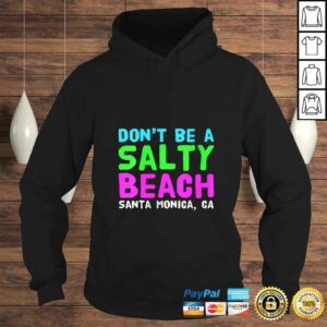 Womens Santa Monica, California Salty Beach V-Neck T-Shirt 3 Womens Santa Monica California Salty Beach V Neck T Shirt 4