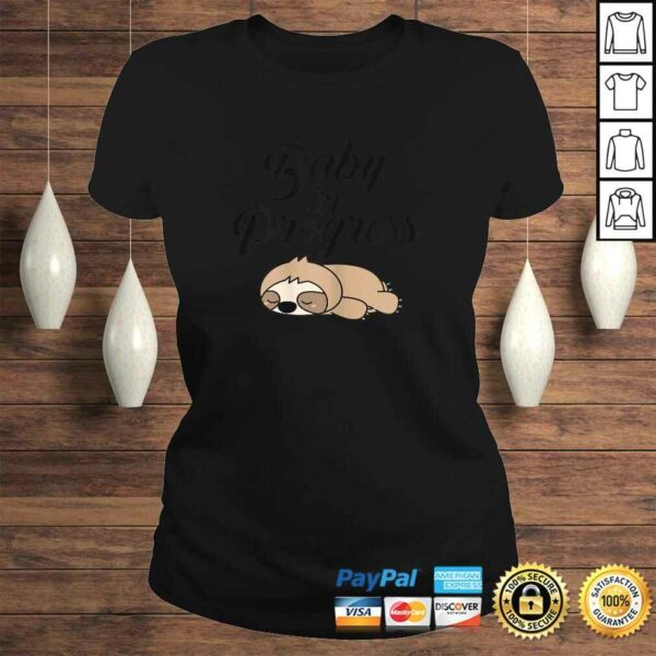 Womens Sloth Pregnancy Shirt Gift For Pregnant Woman Baby Belly Shirt