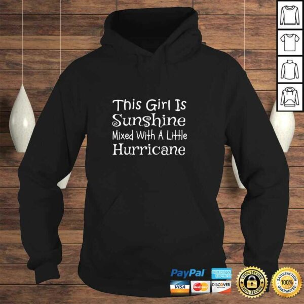 Womens Sunshine Mixed With A Little Hurricane Funny Saying Pullover Hoodie