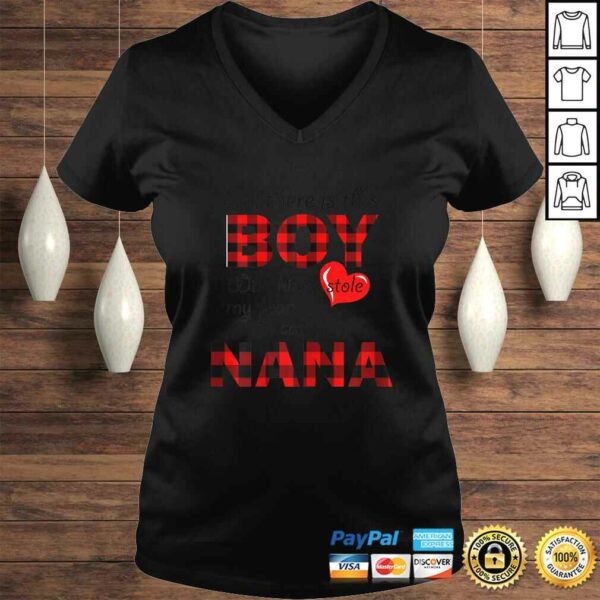 Womens This Boy Who Kinda Stole My Heart He Calls Me Nana Shirt