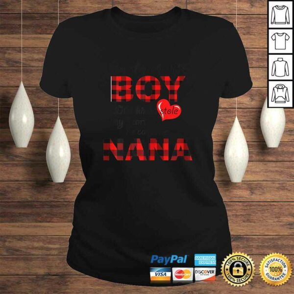 Womens This Boy Who Kinda Stole My Heart He Calls Me Nana Shirt