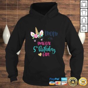 Womens Unicorn Mom of the 5th Birthday Girl Shirt Matching Mama 3 Womens Unicorn Mom of the 5th Birthday Girl Shirt Matching Mama 4