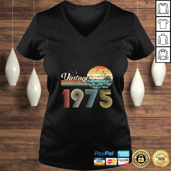 Womens Vintage 1975 Design 45 Years Old 45th birthday for Men Women TShirt