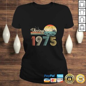 Womens Vintage 1975 Design 45 Years Old 45th birthday for Men Women TShirt 2 Womens Vintage 1975 Design 45 Years Old 45th birthday for Men Women TShirt 3