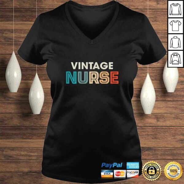 Womens Vintage Nurse Funny Girls Women Love Old Style Gift TShirt