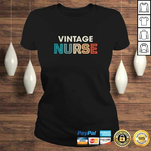 Womens Vintage Nurse Funny Girls Women Love Old Style Gift TShirt