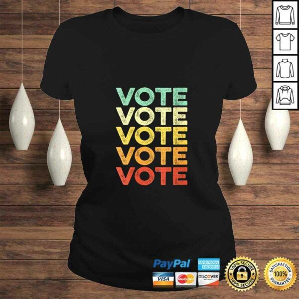 Womens Vote Shirt Women Men Retro Vintage Election 2020 Voter Gift TShirt