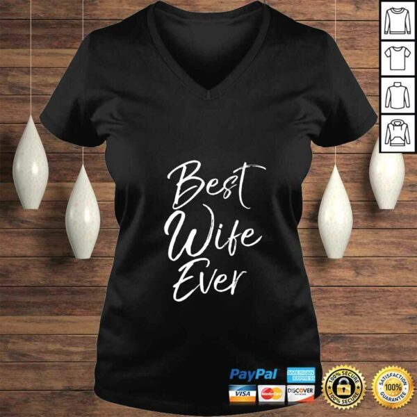 Womens Wedding Anniversary Gift from New Husband Best Wife Ever TShirt