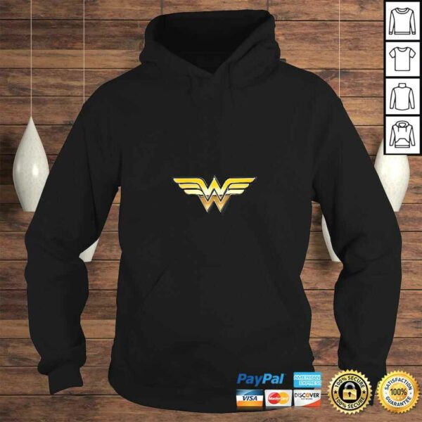 Womens Wonder Woman Golden Logo VNeck Gift TShirt