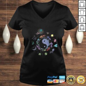Womens Ying Yang Shirt, Tai Chi Shirt Design Raglan Baseball Tee