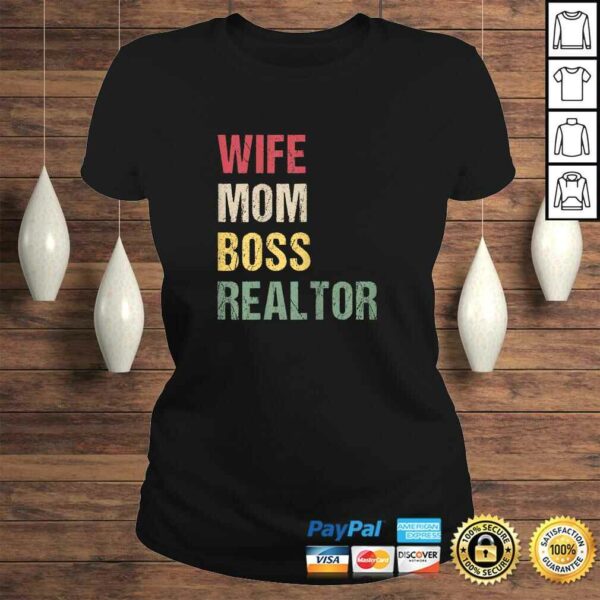 Womens realtor mom shirt Wife Mom Boss Realtor Gift TShirt