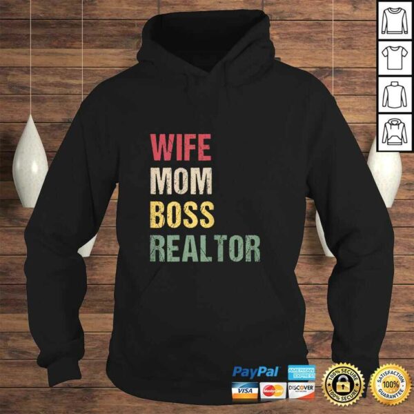 Womens realtor mom shirt Wife Mom Boss Realtor Gift TShirt