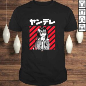 Yandere Japanese Anime Long Sleeve V-Neck T-Shirt Yandere Japanese Anime Long Sleeve V-Neck T-Shirt